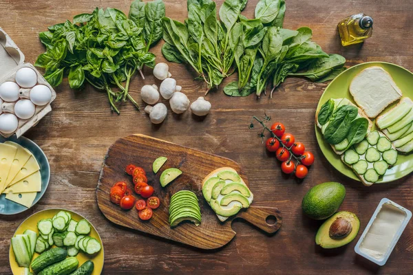 Zdravá snídaně ingredience — Stock fotografie