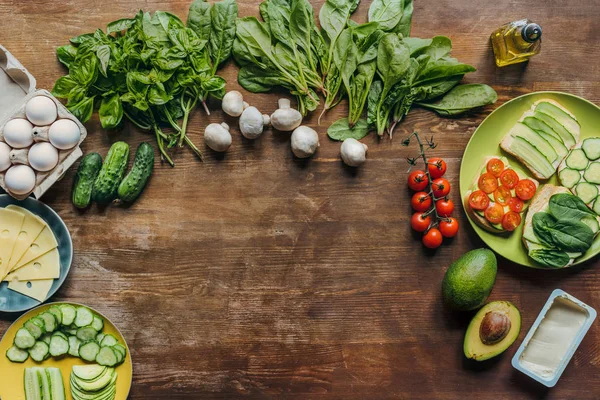 Zdravá snídaně ingredience — Stock fotografie