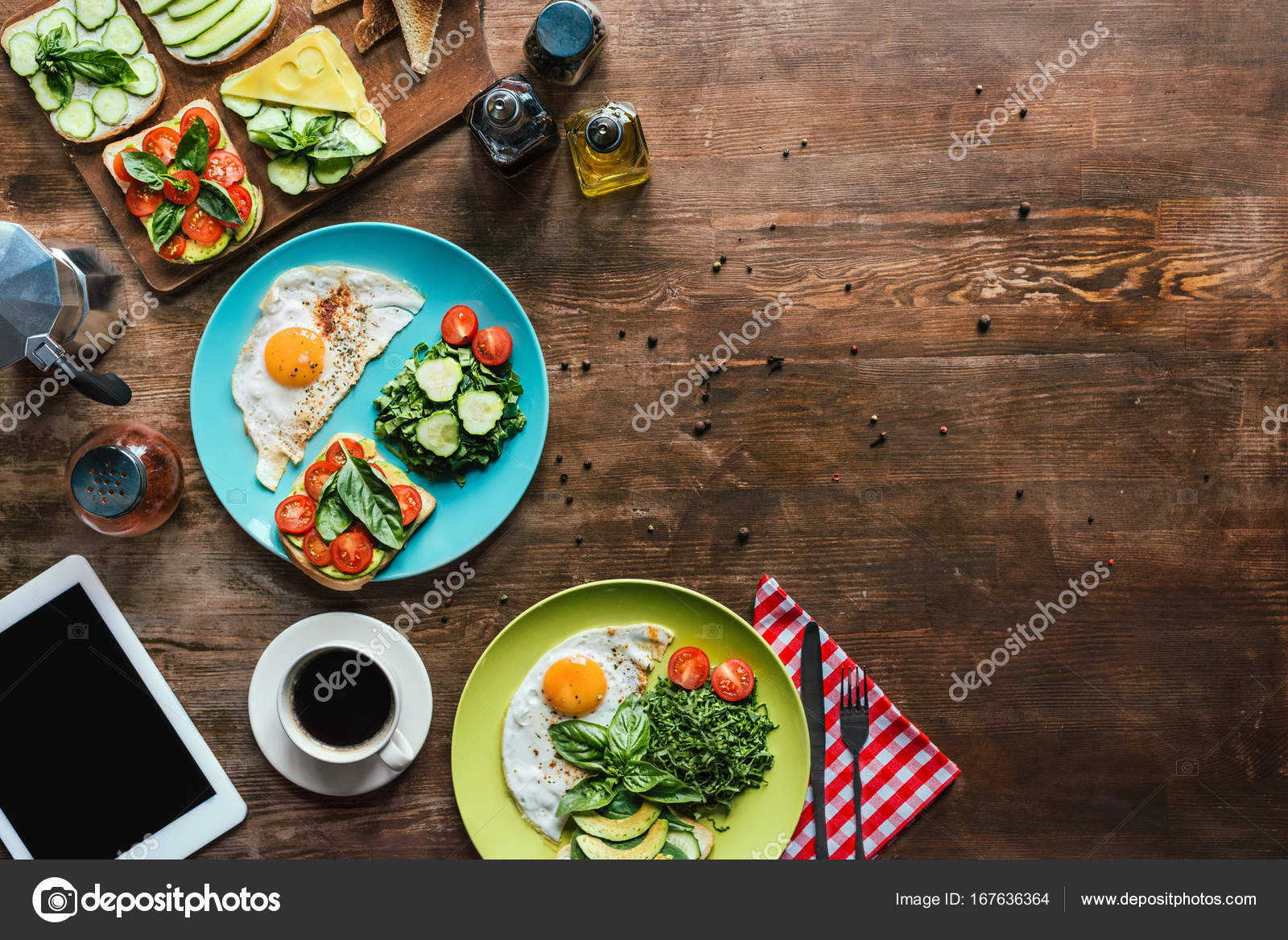 Healthy breakfast for two Stock Photo by ©VadimVasenin 167636364