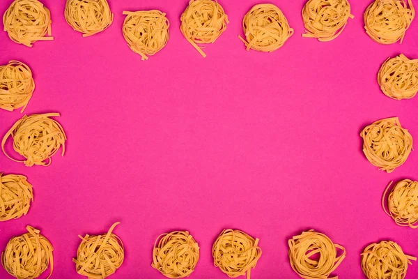 Frame of raw pasta — Stock Image Frame of raw pasta Royalty Free Stock Photos