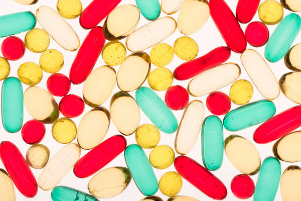 colorful medical capsules