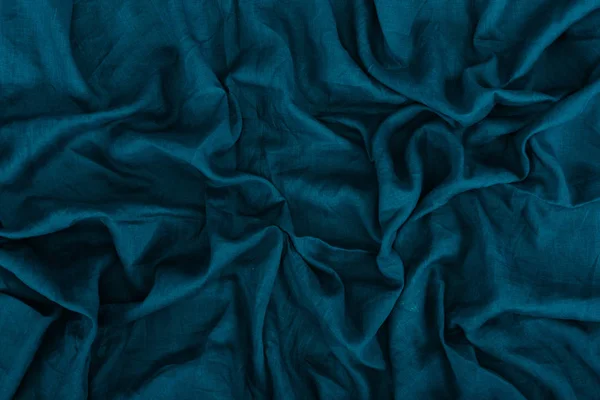 Dark blue linen texture — Stock Photo, Image