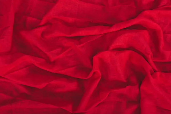 Textura de linho vermelho escuro — Fotografia de Stock