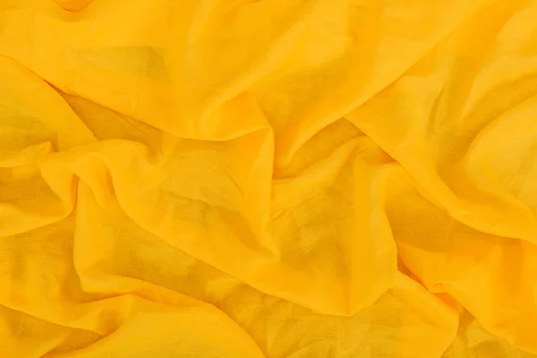 Yellow linen texture — Stock Photo, Image