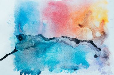 colorful watercolor texture clipart