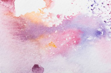 colorful watercolor stains clipart