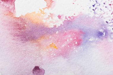 colorful watercolor stains