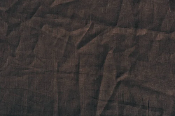 Texture tissu lin marron — Photo