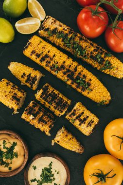 ızgara corncobs