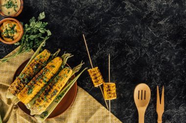 ızgara corncobs