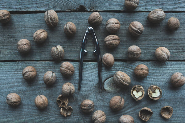 walnuts and nutcracker