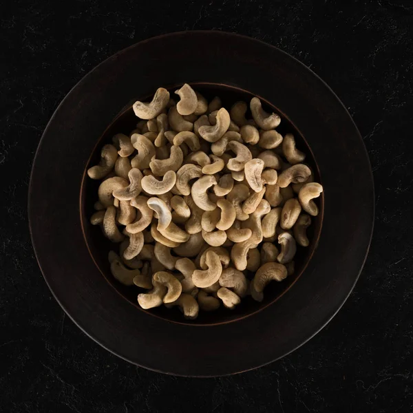 Cashew on plate — Stock Photo, Image