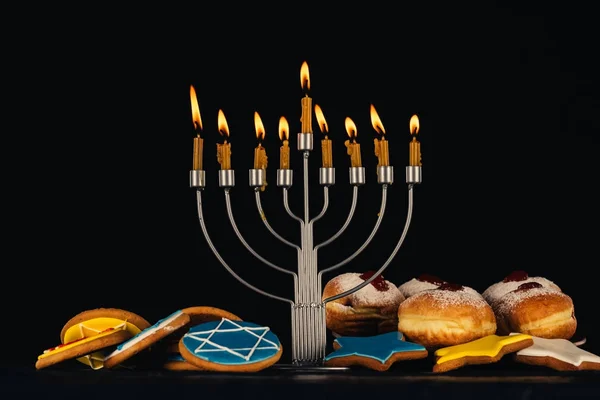 Traditional jewish menorah — Stock Photo, Image