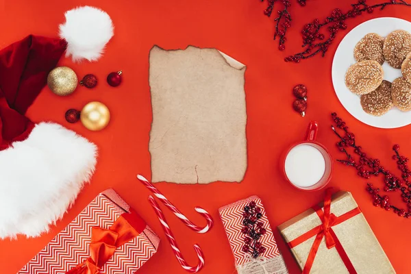 Papiro de Navidad en blanco — Foto de Stock