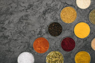 colored spices clipart
