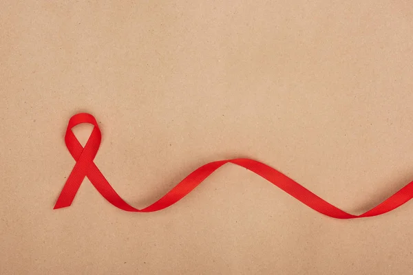 Röd aids ribbon — Stock fotografie