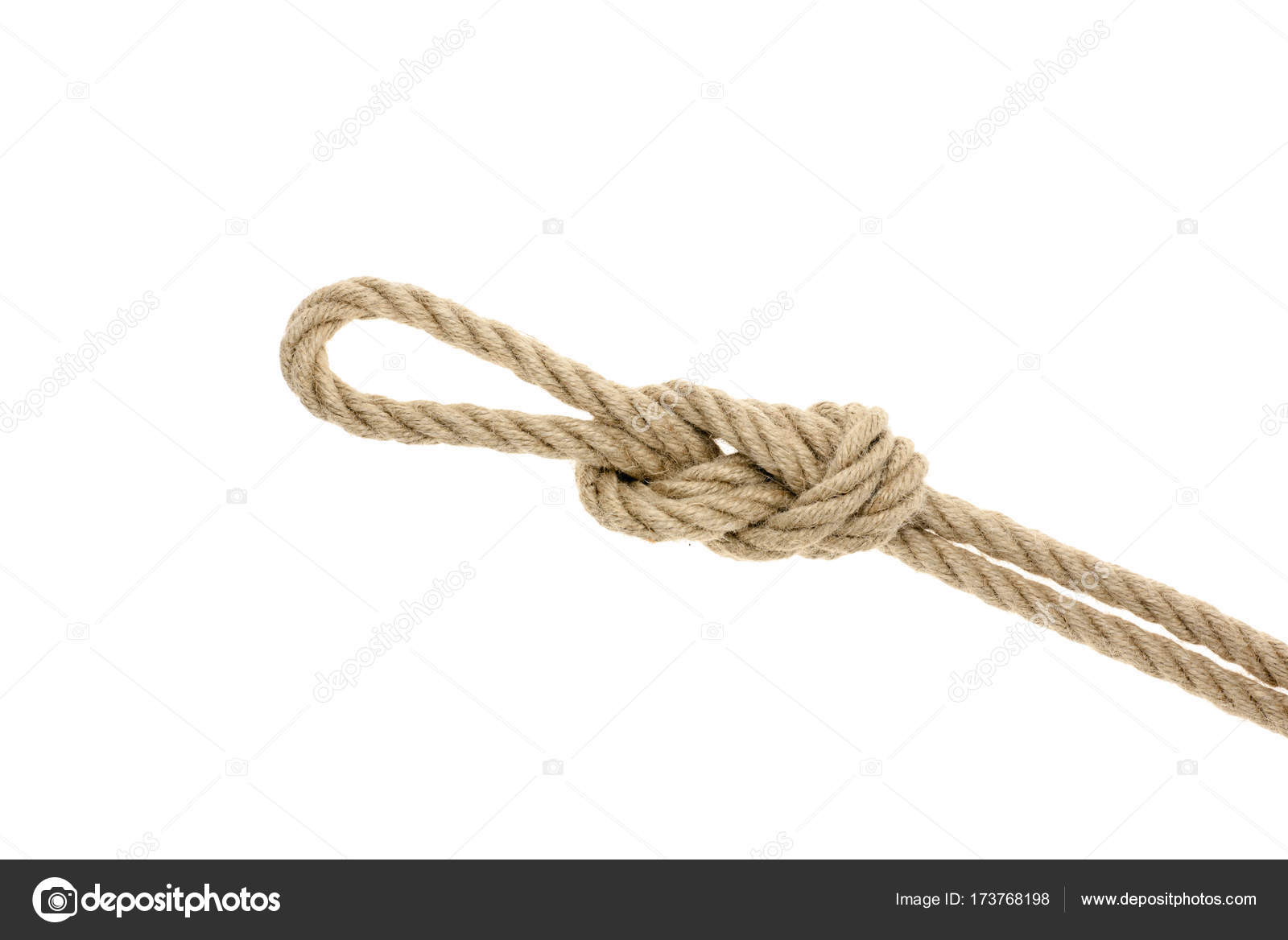 Nautical rope with knot Stock Photo by ©VadimVasenin 173768198