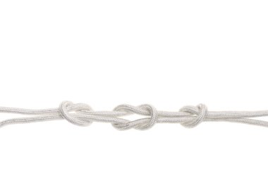 white rope with knots clipart
