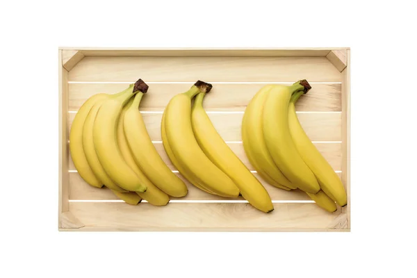 Bananen im Karton — Stockfoto