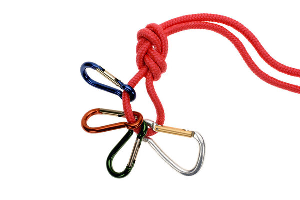 rope with carabiners