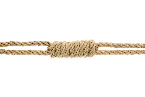 rough rope with knot