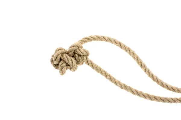 Nautical rope with knot — Stock Photo, Image