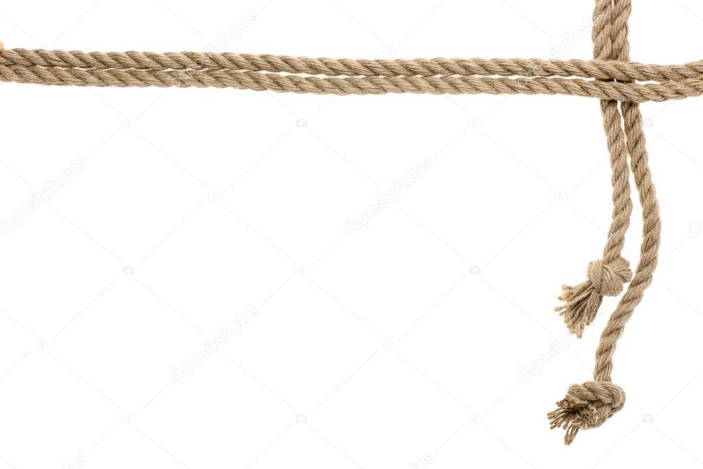 nautical rope with knots 