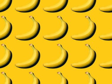 ripe bananas pattern clipart