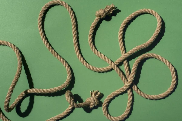 Nautical rope with knot — Stock Photo, Image