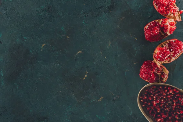 Pomegranates in right side — Stock Photo, Image