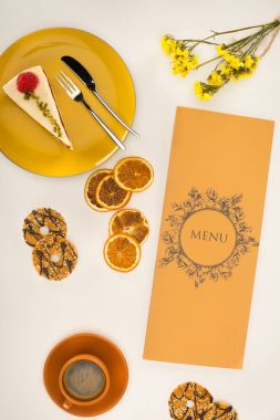 kahve ve tatlı menüsü