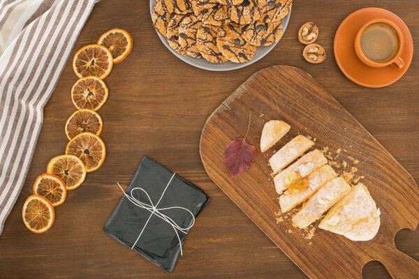 fresh pastries and coffee