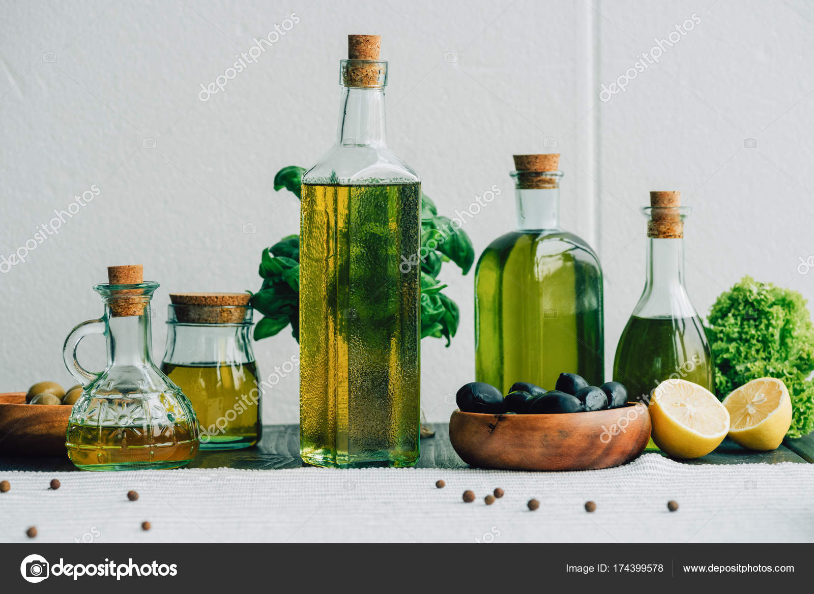 Decorative Olive Oil Bottles With Vegetables Olive Oil Bottles