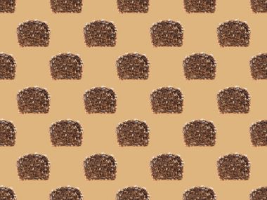 Dilimlenmiş ekmek seamless modeli 