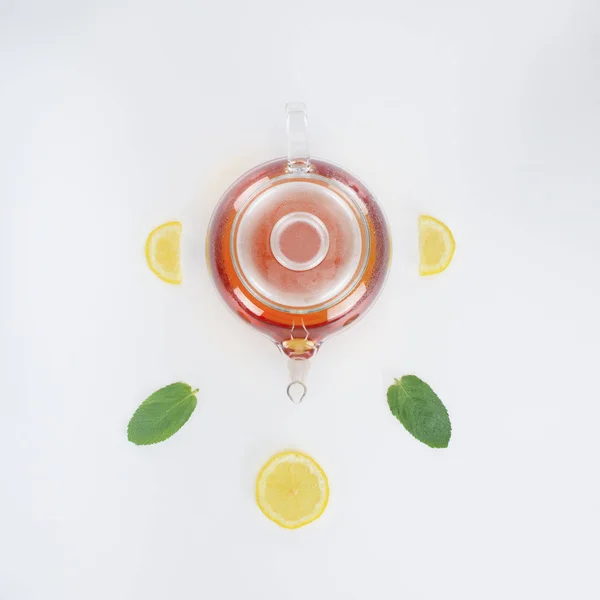 Chá com hortelã e limão — Fotografia de Stock Grátis
