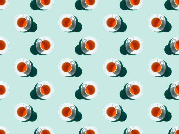 Tea cups pattern — Free Stock Photo