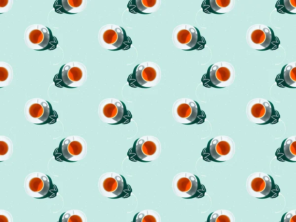 Tea pattern — Stock Photo, Image