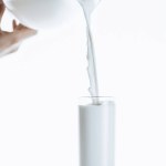 Milk pouring from milk jar