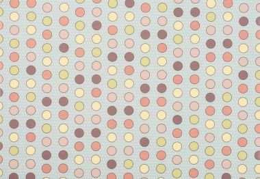 set of seamless colored circles on gray  clipart