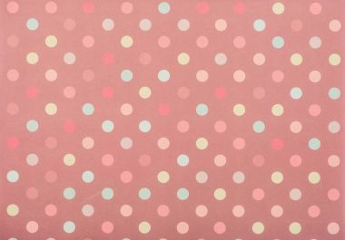 Set of colored circles for decoration on pink clipart