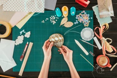 balon şeklinde scrapbooking dekorasyon kartpostal için yapım Tasarımcısı Resim kırpılmış