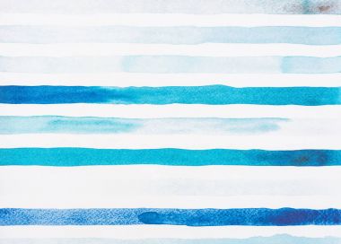 light blue and turquoise watercolor lines on white clipart