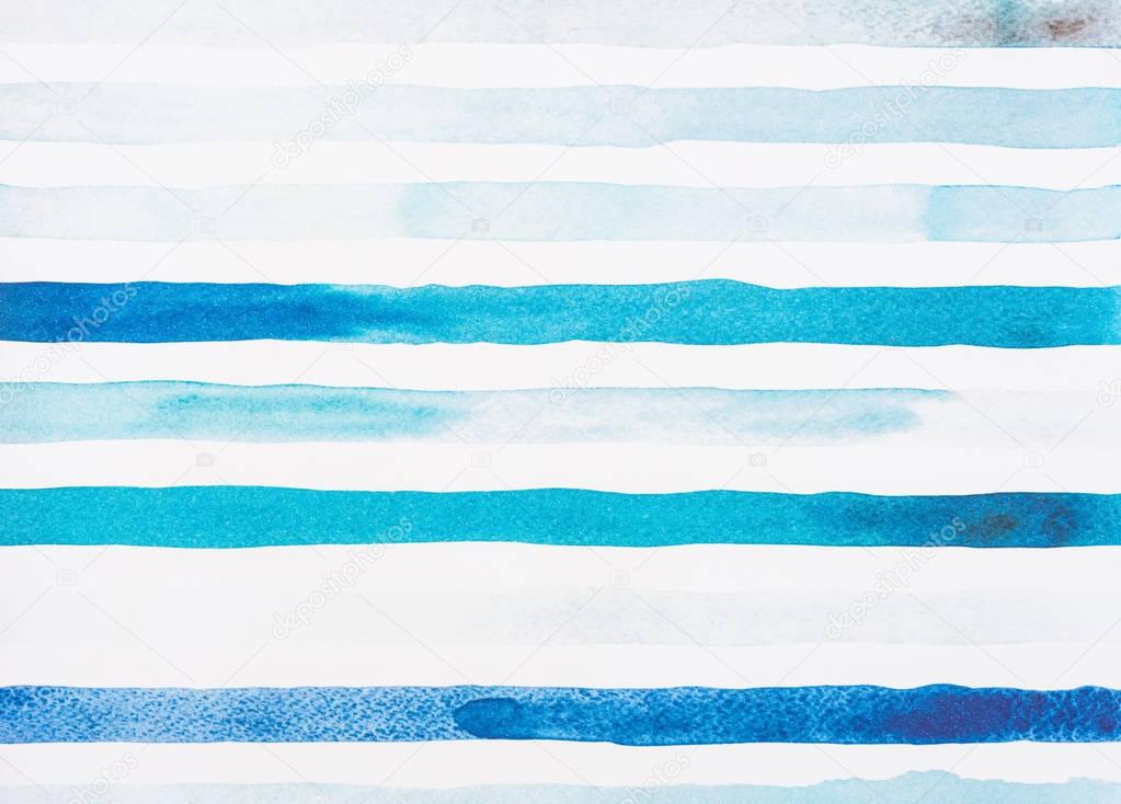 light blue and turquoise watercolor lines on white