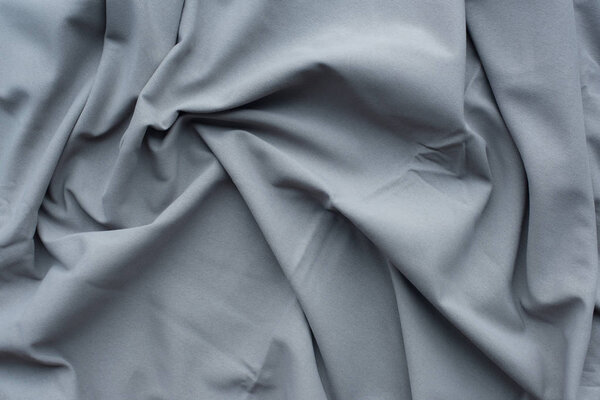 grey folds fabric background
