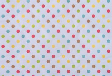 pink wrapper design with colorful dots  clipart