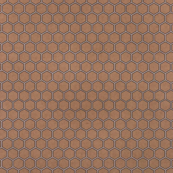 brown wrapper design with hexagons