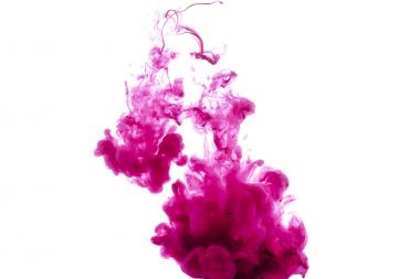 beyaz izole parlak pembe boya sıçramalarına yakından görmek