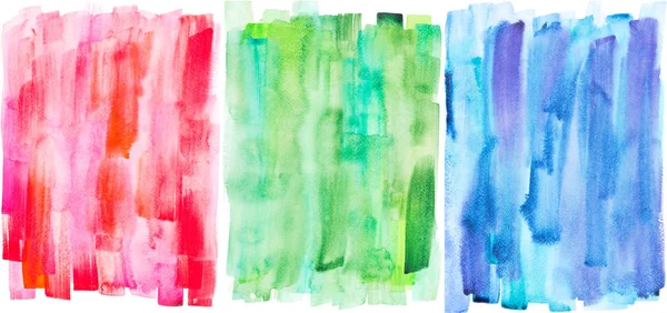 Pintura Abstracta Con Trazos Pintura Roja Verde Azul Sobre Blanco —  Fotos de Stock