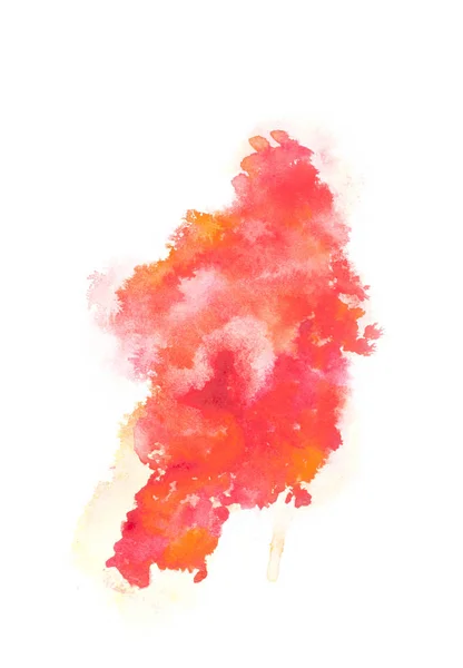 Abstrakt Målning Med Röda Penseldragen Vit — Gratis stockfoto
