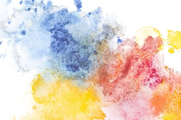 Abstract Painting Colorful Paint Spots White — Stock Photo, Image